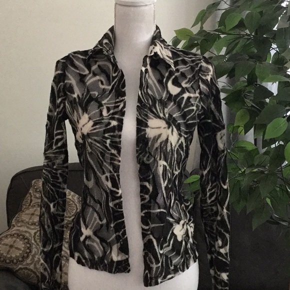 Sheer Black Top - Picture 2 of 7